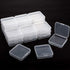 SATINIOR 24 Packs Small Clear Plastic Beads Storage Containers Box with Hinged Lid for Storage of Small Items, Crafts, Jewelry, Hardware (2.76 x 2...